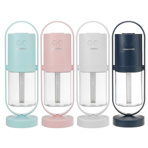 (White) 3.5W 200ML Ultrasonic Electric Air Diffuser Aroma Humidifier USB Rotatable LED Night Light 1