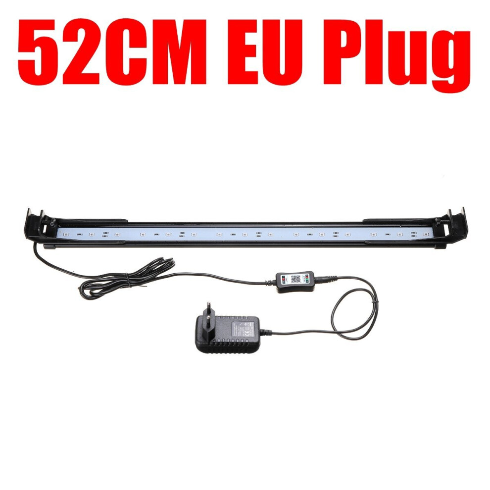 (EU Plug) Dimmable 52CM 16W Bluetooth APP Controlled RGB LED Aquarium Lighting Adjustable Top Light Suitable for Aquarium/Fish Tank