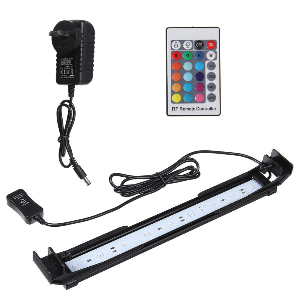 (AU Plug) 32CM Aquarium Cover Lighting Color Change Dimmable LED Light Bar Suitable for Aquarium/Fish Tank with Remote Control