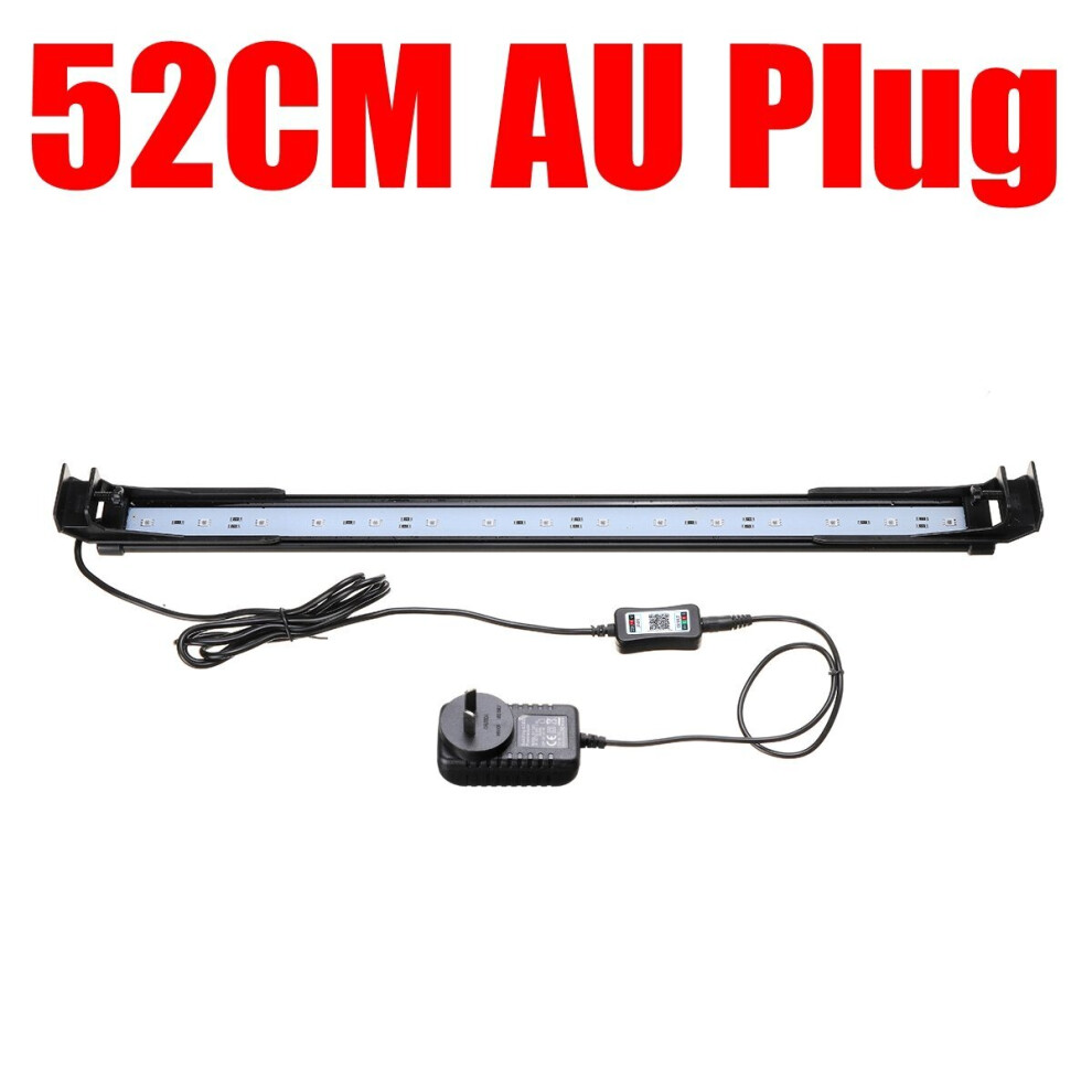 (AU Plug) Dimmable 52CM 16W Bluetooth APP Controlled RGB LED Aquarium Lighting Adjustable Top Light Suitable for Aquarium/Fish Tank