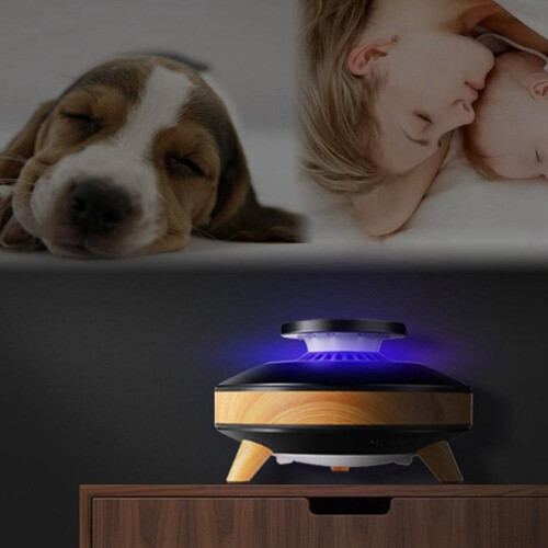(White) USB Electronic Insect Repellent Mosquito Killer Lamp Smart LED Light Sensor Bug Zapper 2