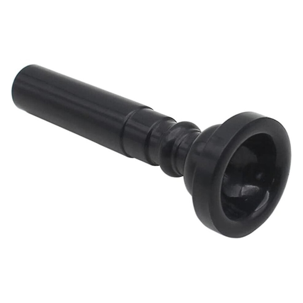 Trumpet Mouthpiece 7C Size Instrument Accessory－Made Of Abs Plastic, Black