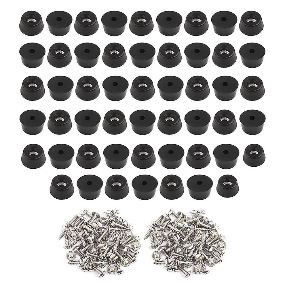 52Pcs Rubber Feet For Cutting Board (0.31X0.59inch) Anti Scratch Rubber Cutting Board Feet For Chai 9172662323672