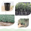 Kryc  500pcs Plastic Nursery Pot Plant Propagation Container 8cmx8cm 2