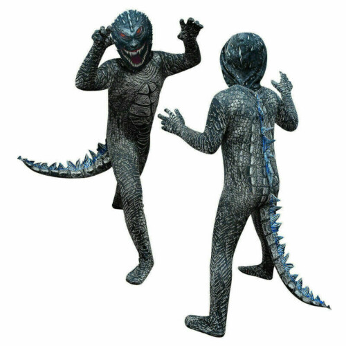 ( Black Cosplay Jumpsuit, 130/6-7 Years) Godzilla vs. King Kong Cosplay ...