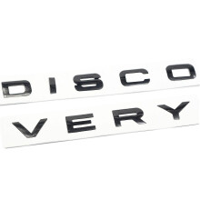 3d Glossy Black Letter Discovery Car Rear Front Badge Emblem Decal Sticker For Front Hood Rear Trun