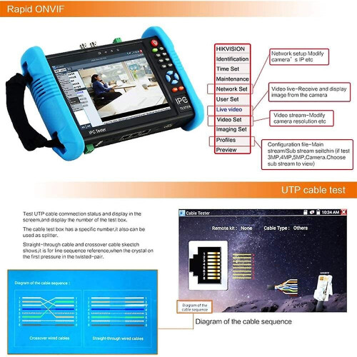 Refurbished 7" Network Camera Tester Network Engineering Instrument Cable Finding Pen Instrument 1