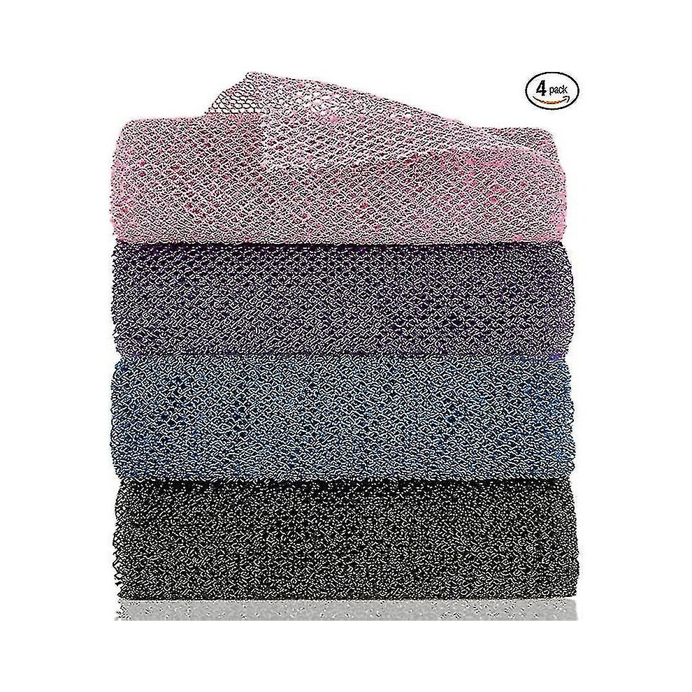 4pcs African Net African Body Exfoliating Net African Net Bath Sponge