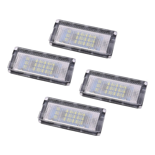 4 Pcs Plate Light 18 Led 3528smd White License Plate Light Compatible E46
