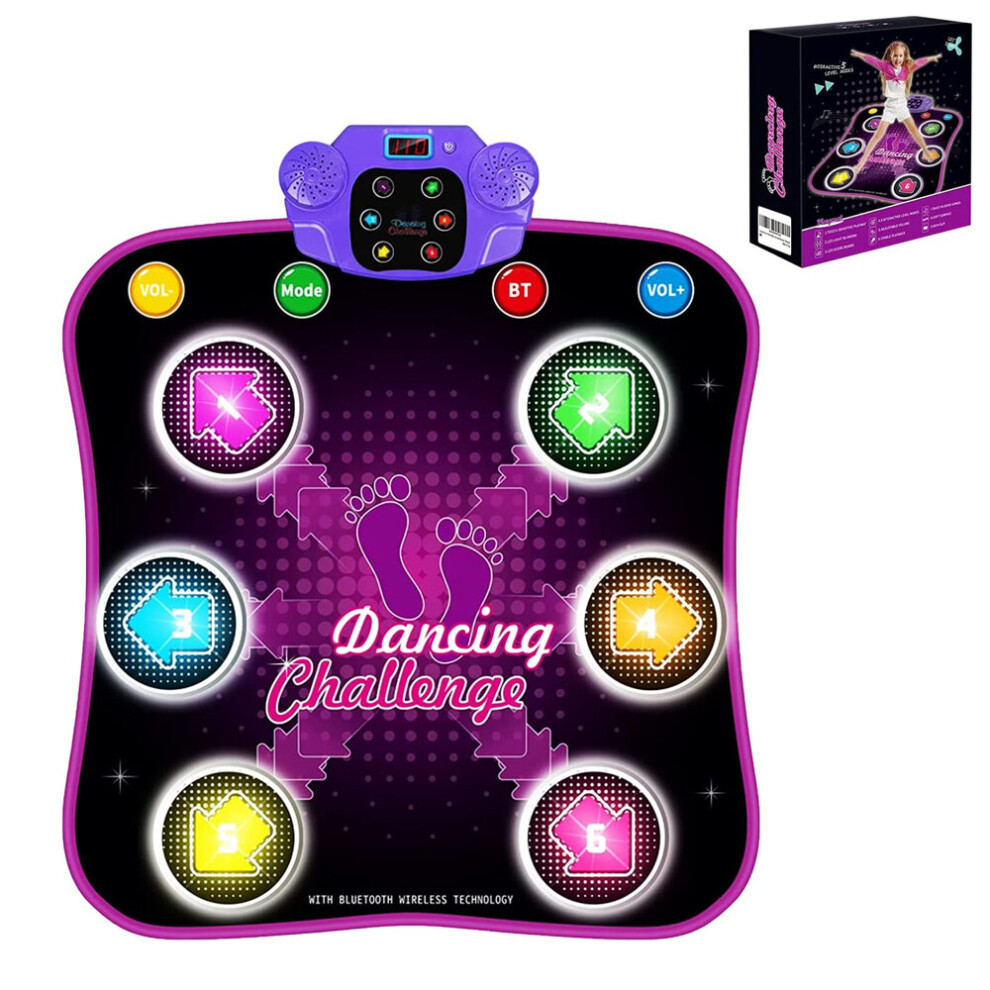 Sinodragon Kids Dance Mat Toy Bluetooth Music Dancing Game Play Music Dancing Mat