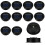 12 Pack Replacement Solar Light Parts Solar Light Replacement Tops Waterproof Led Solar Panel Lante 1