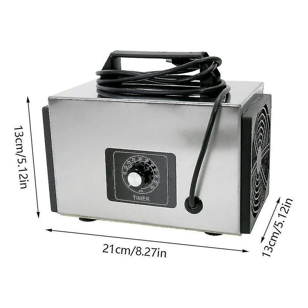 Ozone Generator 10,000mg/h, Ozone Machine With Timer Function, Smoke Smell Remover Odor Eliminator Compatible With Home And Car
