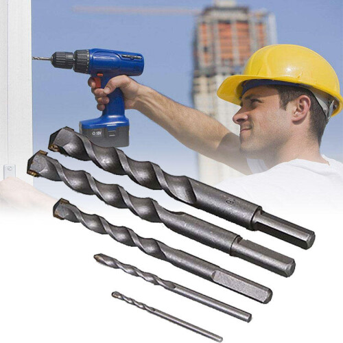 (12mm*120mm) Triangular Handle Tungsten Alloy Twist Drill Bits For Pistol Percussion Woodworking Tools