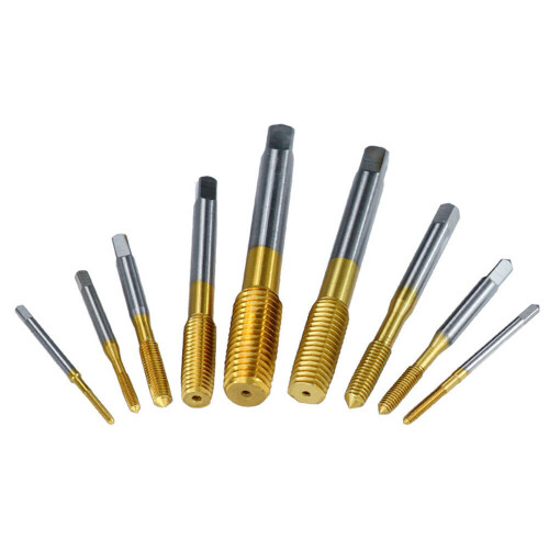 (M5) Titanium Coating Extrusion Taps M2-M12 Fluteless Forming Machine Plug Taps Metric Screw Thread Tap Drill Metal Threading Tools 2