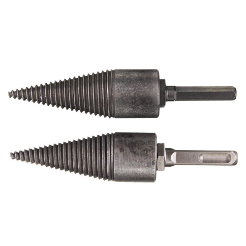(Hex Shank) Hex Shank/Square Handle Firewood Splitting Drill Bit Wood Cone Drilling Tools Kit 1
