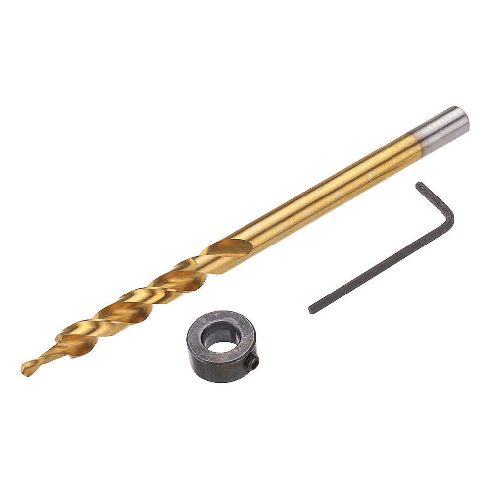 (9.5Mm) 9.5Mm Twist Step Drill Bit 3/8" Round/Hex Shank Drill For Woodworking Pocket Hole Jig 1138392176474
