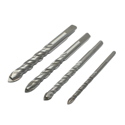 (12mm) 6/8/10/12mm Triangle Twist Drill Marble Twist Drill Bit Ceramic Glass Tile Drill Bit 2