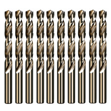 (8mm) 10Pcs 5.2/5.5/6.0/8.5mm M35 High Speed Steel Containing Cobalt Twist Drill Bit Tool for Metal Stainless Steel Drilling
