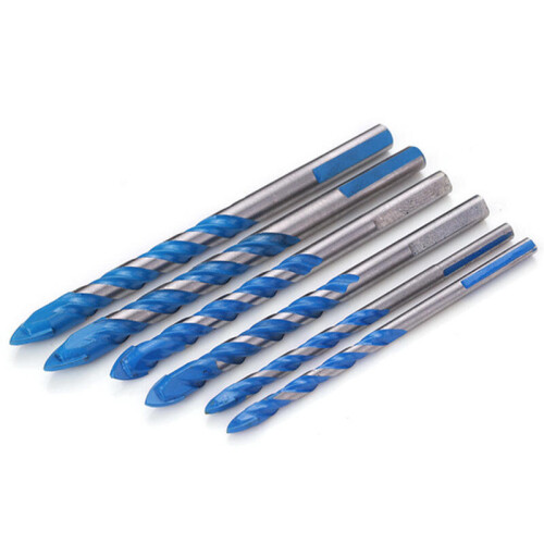 (8mm) 6/8/10/12mm Triangle Drill Marble Twist Drill Bit Ceramic Glass Tile Twist Drill Bit 2
