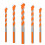 (6mm) 5-piece 6-12mm Triangular Overlord Drill Metal Perforated Triangle Drill For Ceramic Tile And Glass Concrete Wall 2