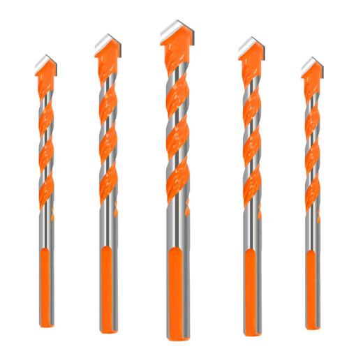 (6mm) 5-piece 6-12mm Triangular Overlord Drill Metal Perforated Triangle Drill For Ceramic Tile And Glass Concrete Wall 1