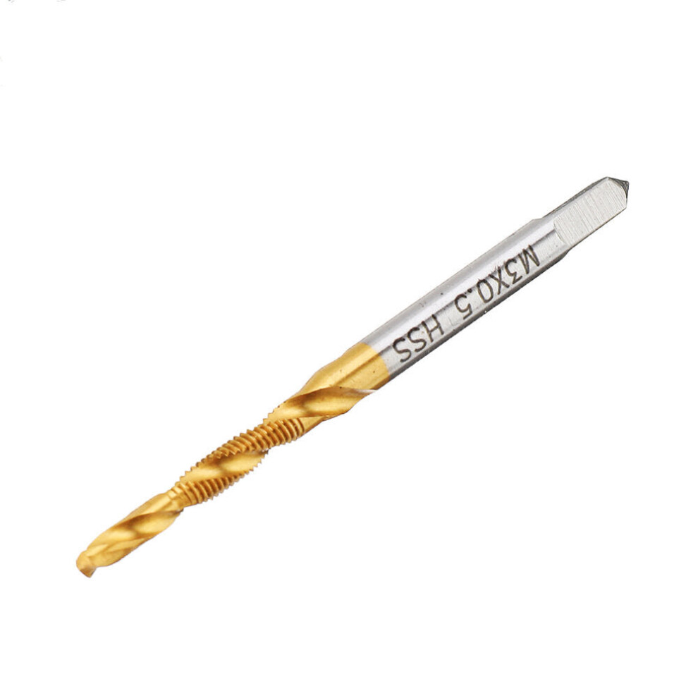 (M10X1.5) 10pcs M3-10 Countersink Drill Bit HSS Titanium Coating M3/4/5/6/8/10 Tapping Chamfering Drill Machine Thread Tap-image-OPC-PCJWQCQ-NEW