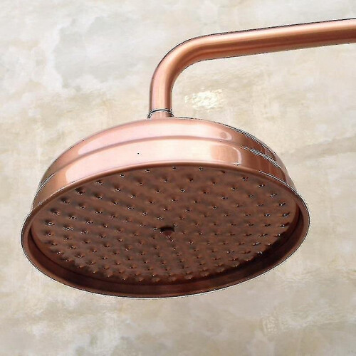 8 Inch Red Copper Antique Brass Round Shape Shower 2