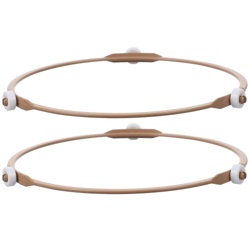 Refurbished 2pcs Microwave Turntable Rings Microwave Oven Tray Rotating Roller Support Rings 2