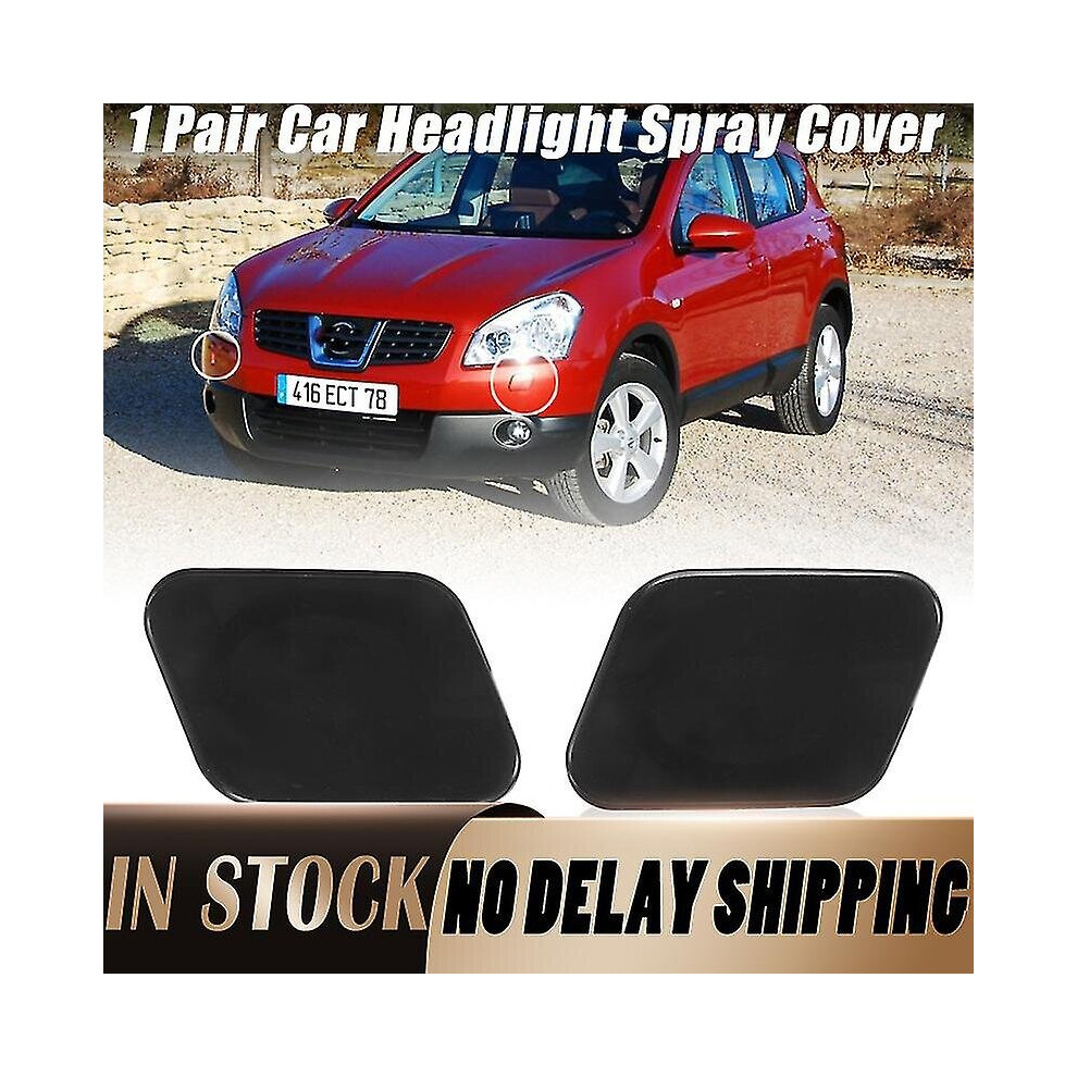 1 Pair Car Headlight Washer Spray Nozzle Cover Headlamp Cleaning Washer For Nissan Qashqai J10 207 2010 28657jd000 28859jd000