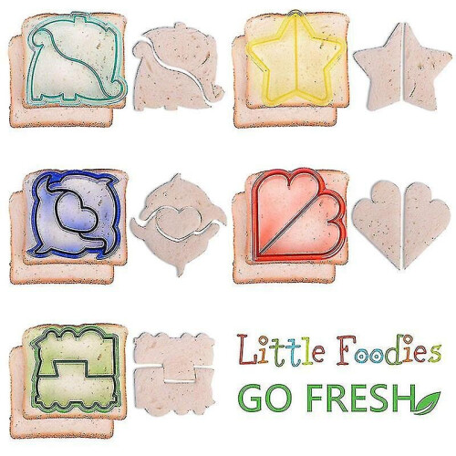 23pcs/set Sandwich Cutter With Cute Animal Shape Fruit Bread Crust Cutters 2