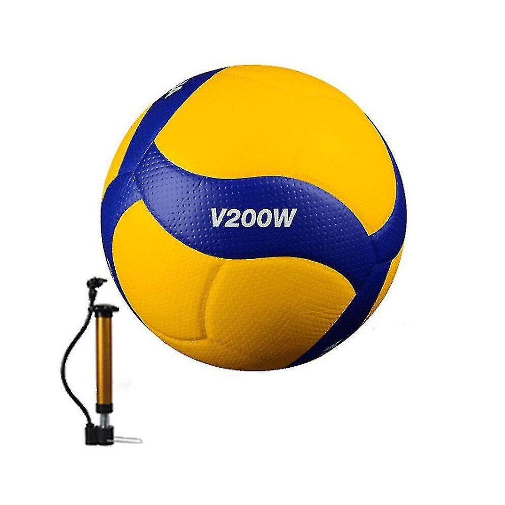 Volleyball V200W Pro Game Ball 5 â Soft PU Leather, Rubber Bladder, Competitive Professional Volleyball