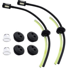 2 Sets Universal Gasoline Filter Hose Pass Through Lawnmower Fuel Hoses Hose