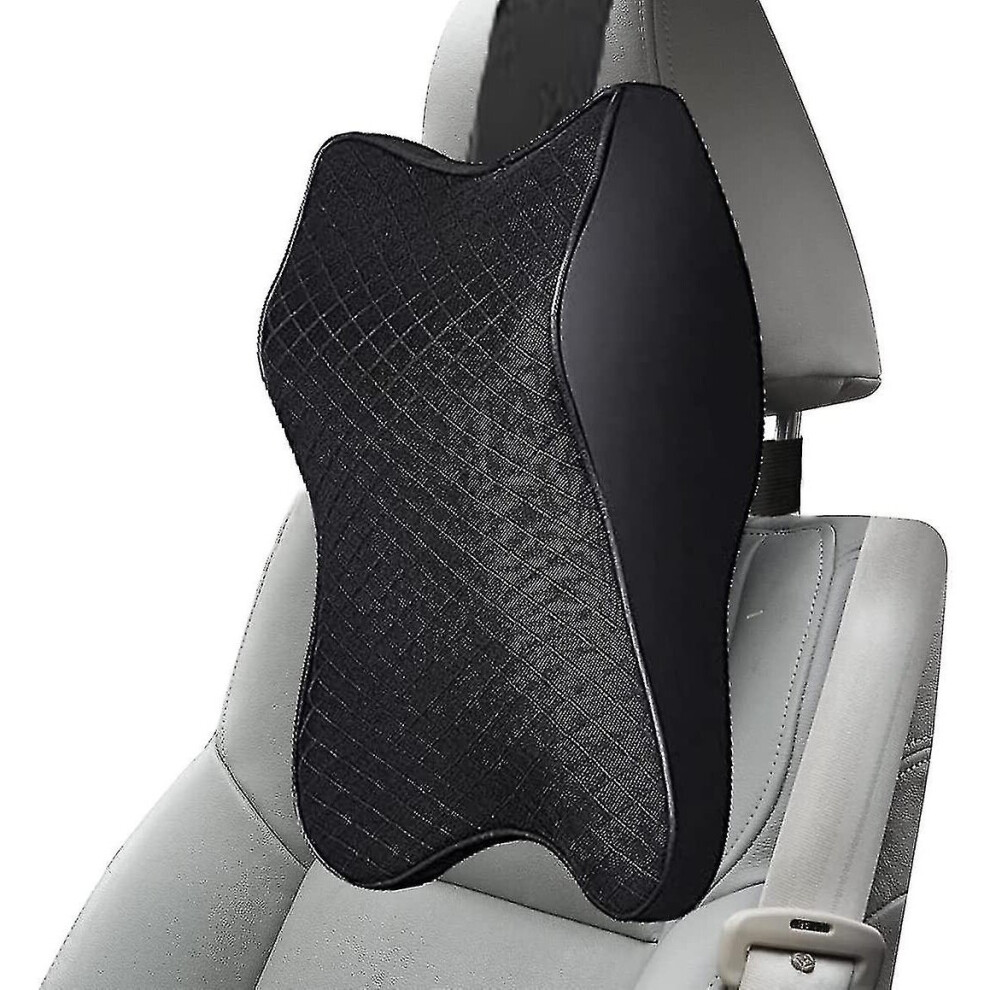 Car Headrest, Neck Pillows Car Headrest With Memory Foam, Neck Pillow For Neck Support, Breathable Black 9172662334227