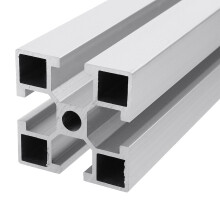 (500mm) 300-1000mm 4040 T Slot Aluminum Extrusions 40x40x2mm Aluminum Profiles Extrusions Frame for Furniture Woodworking DIY CNC Machine