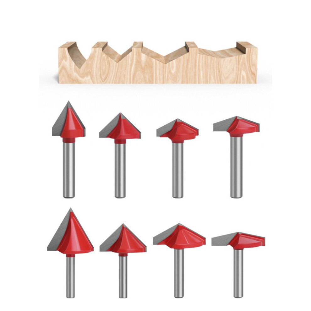 (90 Degree, 16Mm) 6Mm 60-150 Degree Router Bits Cnc Engraving V Type Milling Cutter Woodworking Carving Knife Tungsten Carbide Cutting Tool 1138392148365