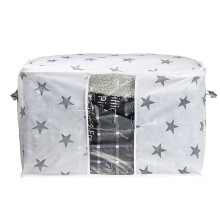 (Star Small) Portable Non-woven Storage Bag Clothes Space Saver Quilt Blanket Organizer