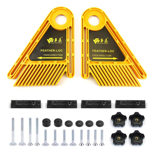 Multi-purpose Double Feather Board for Router Table Saws Miter Gauge Slot 1