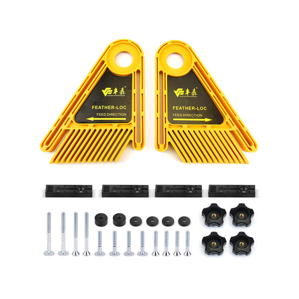 Multi-Purpose Double Feather Board For Router Table Saws Miter Gauge Slot 1138392139967