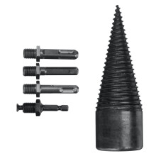 (45mm) Firewood Splitter Drill Bit Round Hexagonal Shank Wood Splitting Cone Reamer