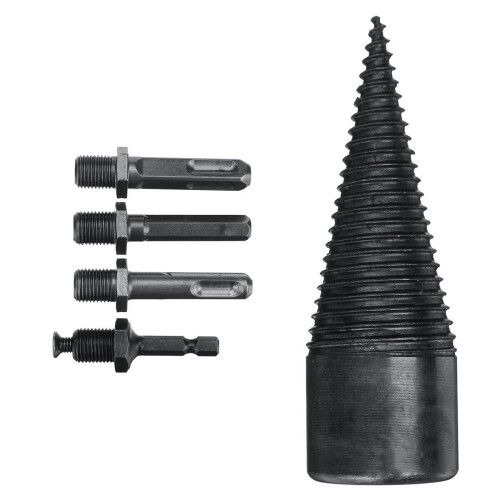 (45mm) Firewood Splitter Drill Bit Round Hexagonal Shank Wood Splitting Cone Reamer