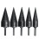 (45mm) Firewood Splitter Drill Bit Round Hexagonal Shank Wood Splitting Cone Reamer 5