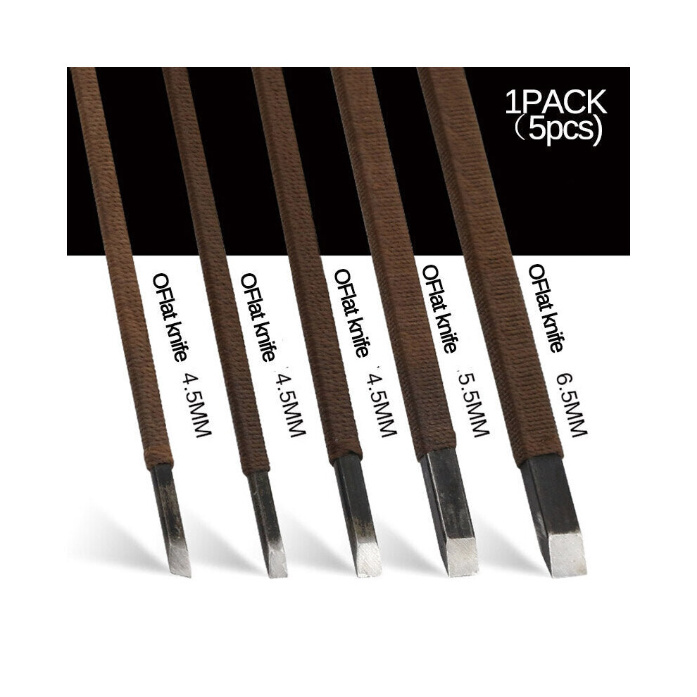 (5pcs) 3/5/7/10/11pcs Hand Carving Cutter Wood Seal Carving Stone Lettering Tools Kit Woodworking