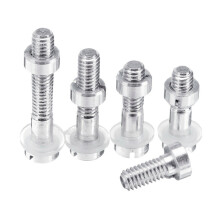 (10.5mm) Aluminum Screw For Turntable Headshell Cartridge Mounting Pure Silver Part