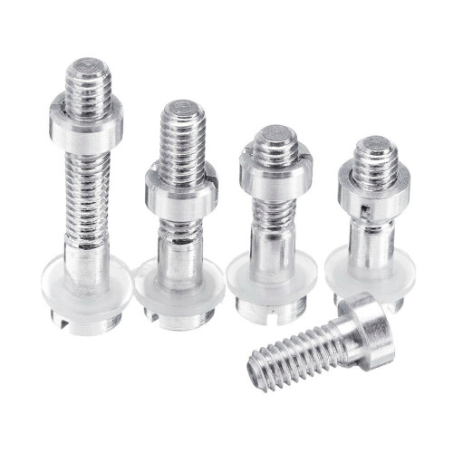 (10.5mm) Aluminum Screw For Turntable Headshell Cartridge Mounting Pure Silver Part