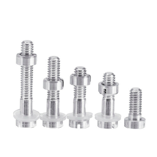 (10.5mm) Aluminum Screw For Turntable Headshell Cartridge Mounting Pure Silver Part 2