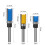 (3pcs 6mm shank set) 1/4inch/6mm Shank Flush Trim Router Bit Pattern Bit Top Bottom Bearing Blade Template Wood Milling Cutter Carpenter 1