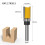(3pcs 1/4 shank set) 1/4inch/6mm Shank Flush Trim Router Bit Pattern Bit Top Bottom Bearing Blade Template Wood Milling Cutter Carpenter 14