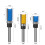 (3pcs 1/4 shank set) 1/4inch/6mm Shank Flush Trim Router Bit Pattern Bit Top Bottom Bearing Blade Template Wood Milling Cutter Carpenter 1