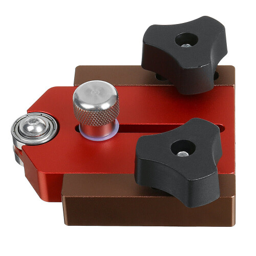 Woodworking Table Saw Fast Cutting Limit Fence Sliding Roller Workbench T Track Adjustable Positioning Fixing Tool 2