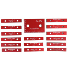(Inch) 10pcs Metric Inch Woodworking Setup Blocks Height Gauge Precision Aluminum Alloy Setup Bars